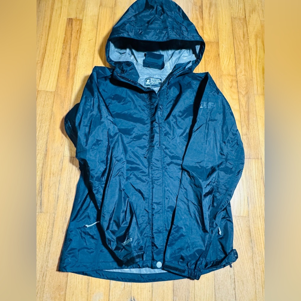 Eastern Mountain Sports System 3 black Nylon Waterproof Rain Jacket! Size small